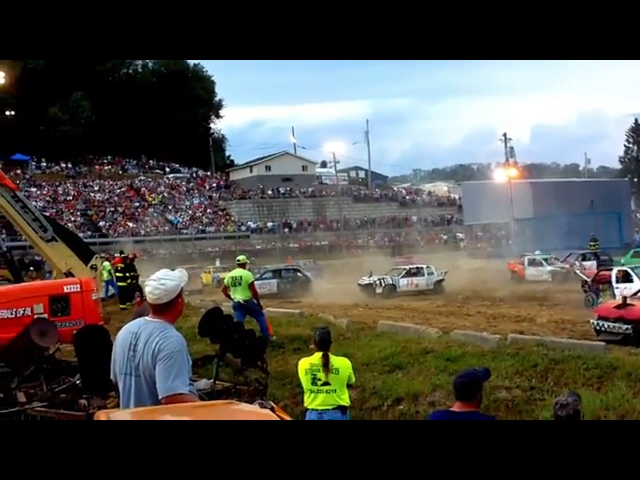 Demo Derby Little Cars Compact at Washington PA Fair Ground 2010 Real Cash For Clunkers