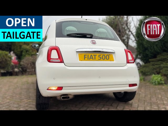 Fiat 500 How to open tailgate on Fiat 500