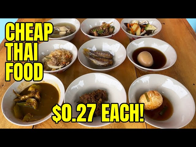 CHEAPEST RESTAURANT in AO NANG / Cheap Thai Food in Krabi Thailand