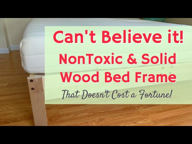 Natural & Nontoxic Solid Wood Bed Frame / Eco Friendly PLATFORM Bed with Low - No VOCs / Sustainable