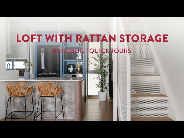 Loft in Fernvale with a Rattan Shoe Cabinet | BuildBuilt Quick Tours