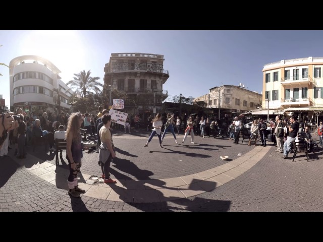 360 video: Allenby Street Performance, Tel Aviv, Israel