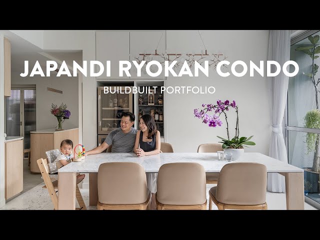 Japandi Ryokan Style Condo with a Corridor Walk-In Wardrobe | BuildBuilt Portfolio