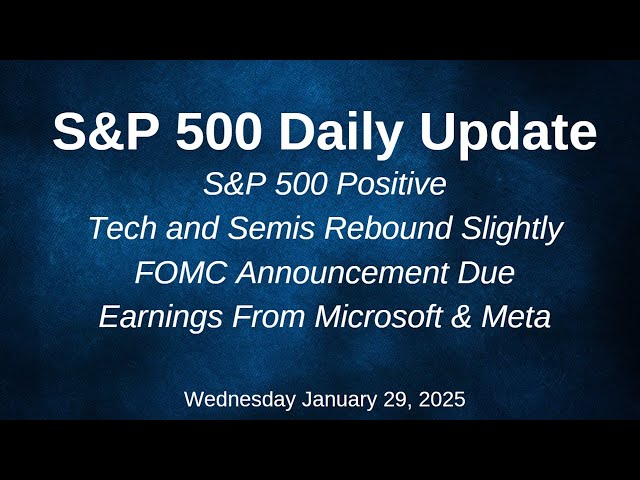 S&P 500 Daily Market Update Wednesday January 29, 2025