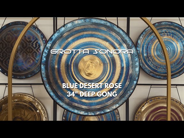 Grotta Sonora - 34" Blue Desert Rose Deep Gong - C 64,4 Hz