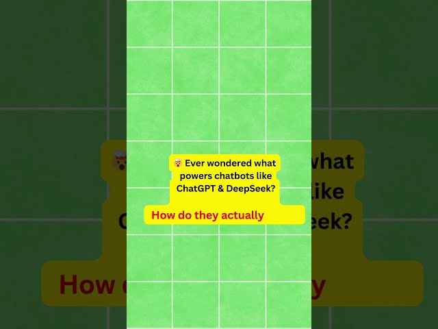🔍 How ChatGPT & DeepSeek Work: The AI Tech Behind Smart Chatbots! 🤖#chatgpt #deepseek #shorts