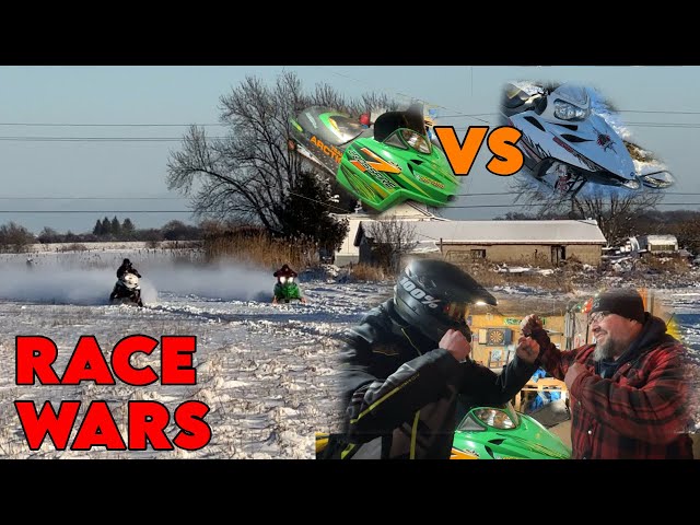 800 Polaris vs 700 Arctic Cat | Snowmobile Racing Showdown!