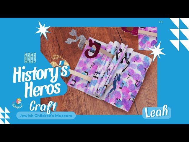 "The Mother of Gratitude" History's Heroes: Leah ~ Jewish Children's Museum~ Book Art ~ Craft