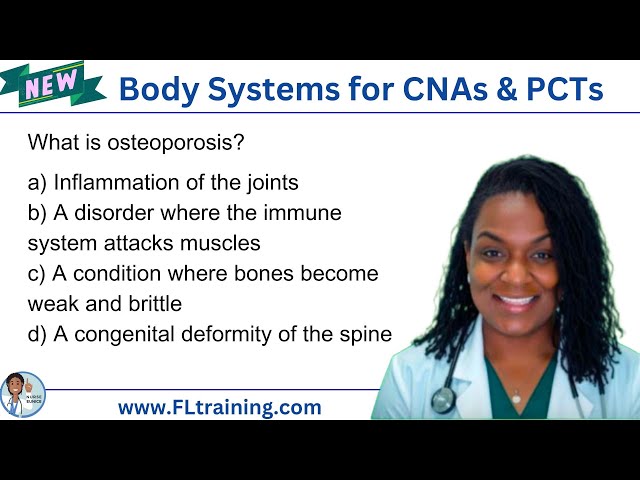 CNA Exam Prep: Musculoskeletal & Integumentary Systems Review (Part 1)