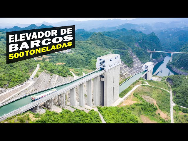 LA PRESA CHINA QUE PERMITE LA NAVEGACIÓN POR ENCIMA DE LAS MONTAÑAS