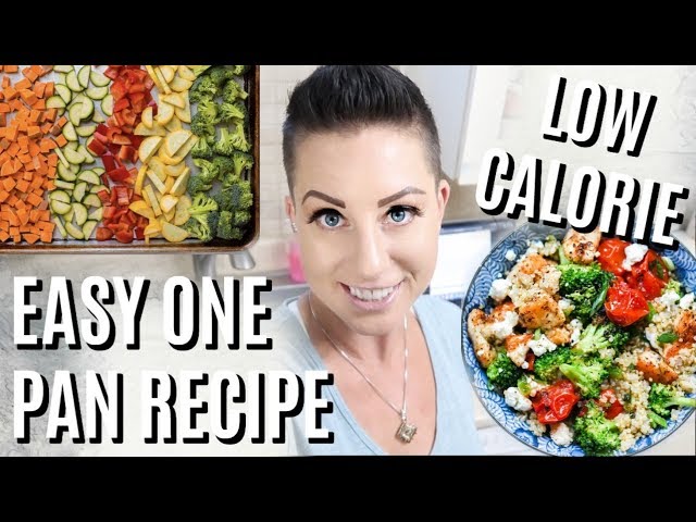 EASY ONE PAN RECIPE! LOW CALORIE FOR WEIGHT LOSS AND EASY MEAL PREP!