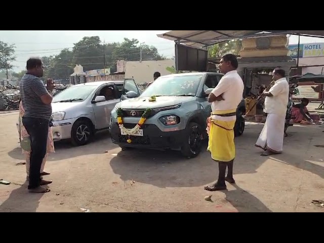 Our new car TATA PUNCH puja at kanipakam