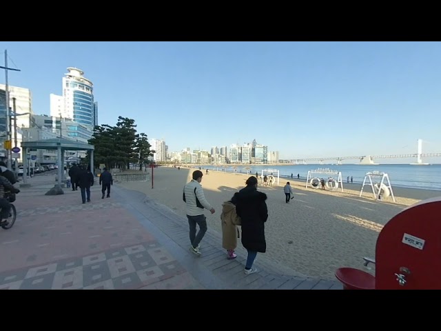 부산 광안리해변 산책 한국여행Busan Gwangalli Beach Walk to Korea