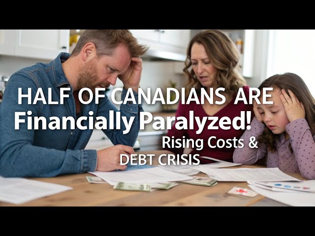 "Financially Paralyzed: Over Half of Canadians Struggling to Keep Up with Rising Costs"