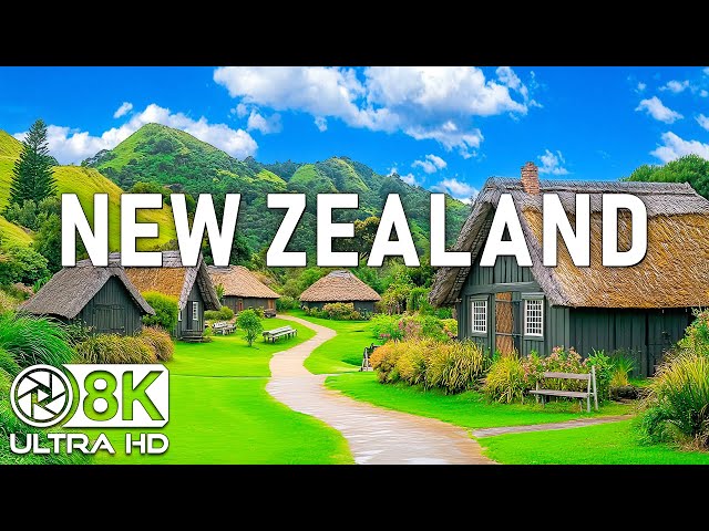 WONDERS OF NEW ZEALAND • Top Must-Visit Destinations in New Zealand • 8K Ultra HD Video