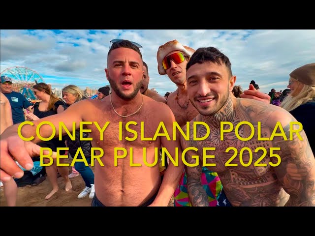 2025 Coney Island Polar Bear Plunge! New Year’s Day by the Beach in New York City - Jan 1st, 2025.