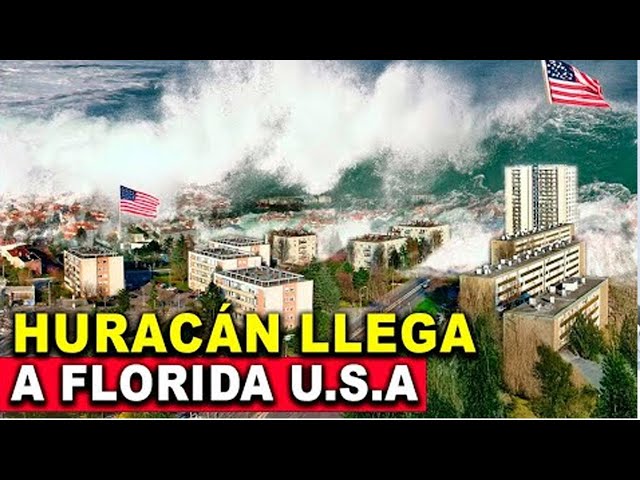 Huracán Milton en Florida. Toca tierra ahora. El huracán Más Fuerte. En vivo