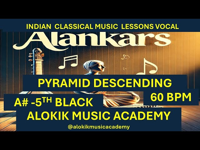 ALANKAR IN DESCENDING  PYRAMID PROGRESSION | HINDUSTANI CLASSICAL VOCAL I INDIAN CLASSICAL VOCAL I