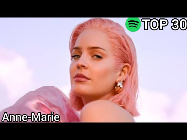 Top 30 Anne-Marie Most Streamed Songs On Spotify (May 4,2021)