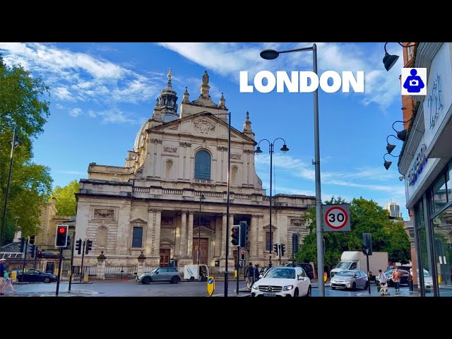 London Summer Walk 🇬🇧 SOUTH KENSINGTON, London Oratory to Harrods. Central London Walking Tour. HDR