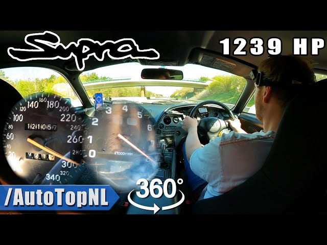 1239HP Toyota SUPRA 2JZ 360° on AUTOBAHN by AutoTopNL