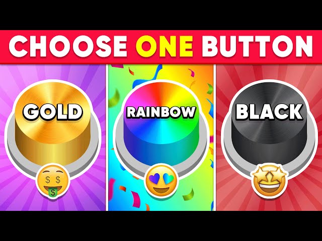 Choose One Button! Rainbow, Gold or Black Edition 🌈⭐️🖤 Monkey Quiz