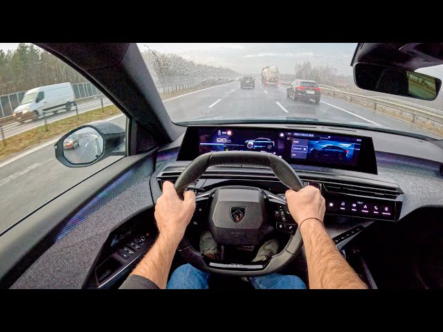 NEW Peugeot 3008 GT 🇫🇷 2025 (1.2 hybrid 136 hp) | POV Test Drive #2284 Joe Black