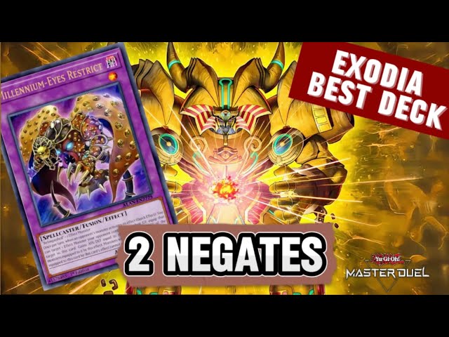 EXODIA ft. Millennium Eyes Restrict, 2 NEGATES EXODIA BEST DECK [Master Duel]