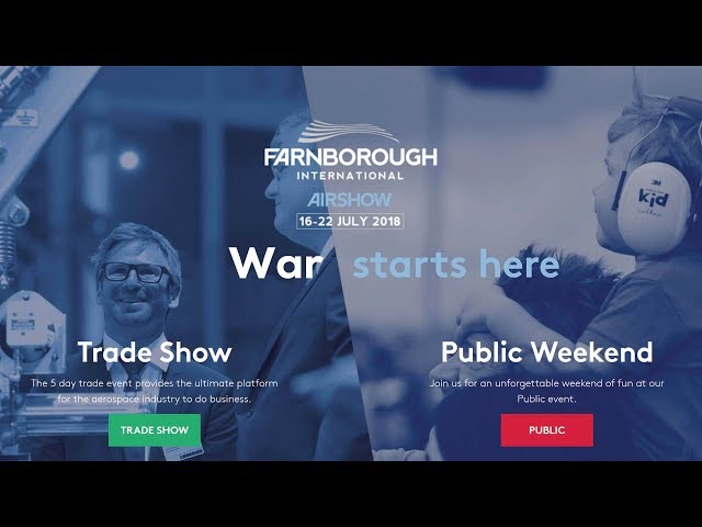 War Starts Here: Farnborough action 2018