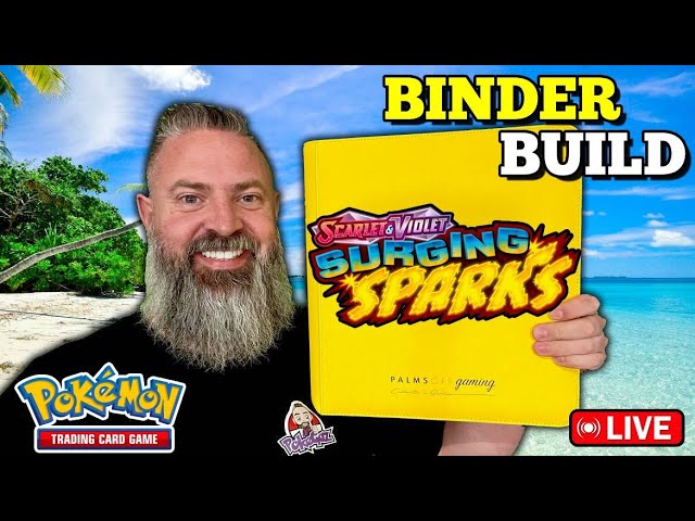 SURGING SPARKS Binder Build!!! And Opening 2 Booster Boxes!!!