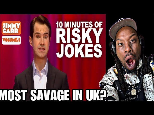 Black American first time reaction jimmy carr | "Riskiest Jokes"