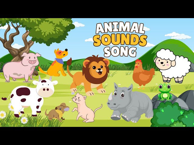 Animal Sounds Song 3001 | Kids Song | Learn Animal Names and Sounds |  Baby Glow TV - Nursery Rhymes