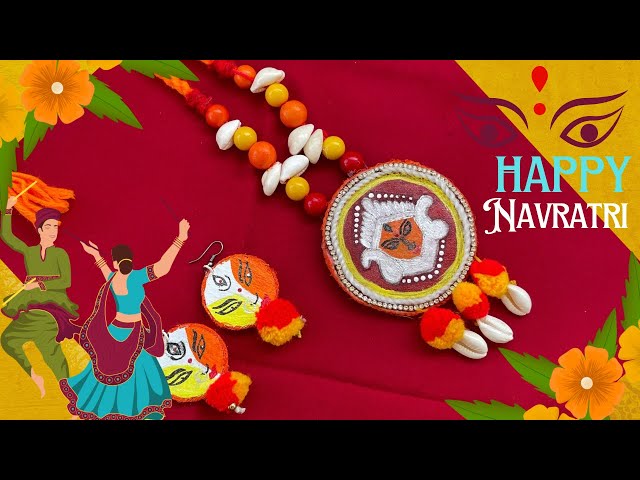 Durga Puja and Navratri Special Jewellery/DIY Handmade Jewellery/Fabric Chokermaking at home#diy