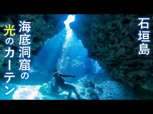 【Diving in Ishigaki Island, Japan】 Manta Rays! Corals! Underwater caves! Underwater Scenery!