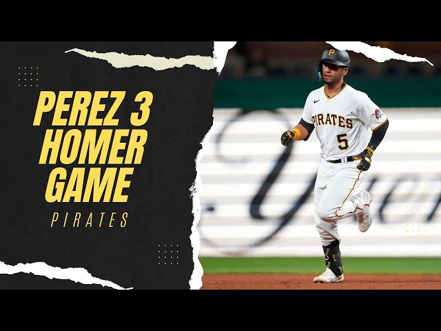 Pittsburgh Pirates Michael Perez 3 Homer Game