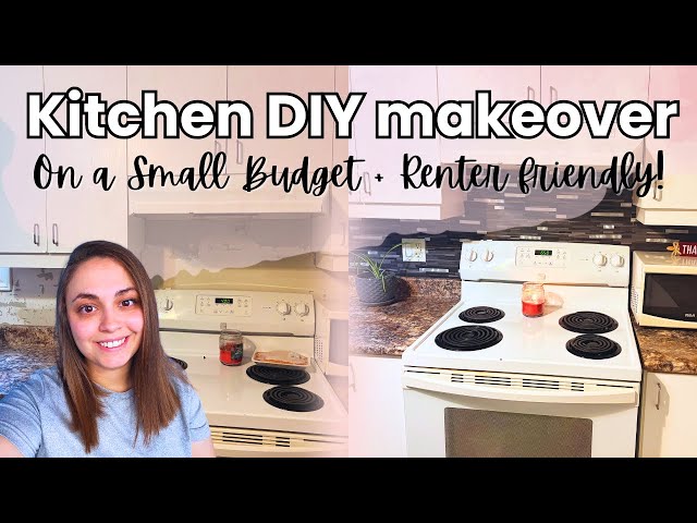 EXTREME KITCHEN MAKEOVER UNDER 100$ // Kitchen Transformation on a TIGHT Budget // Low Income Living