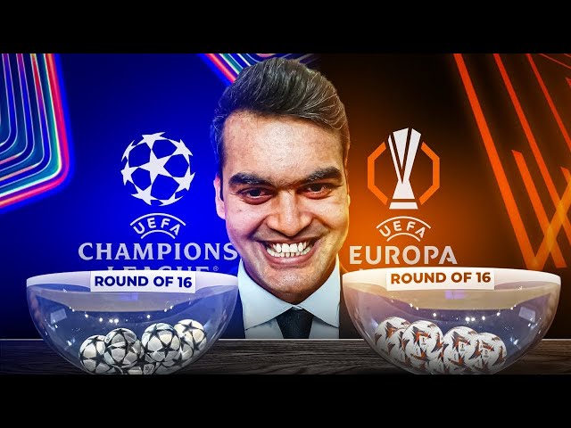 UEFA Champions League and Europa League Round of 16 Draw Live Reactions