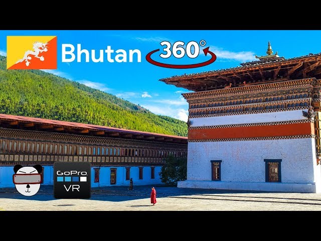 🥽 VR Tour | Tashichho Dzong | Thimphu, Bhutan 🇧🇹【GoPro VR Travel | 360 Video】