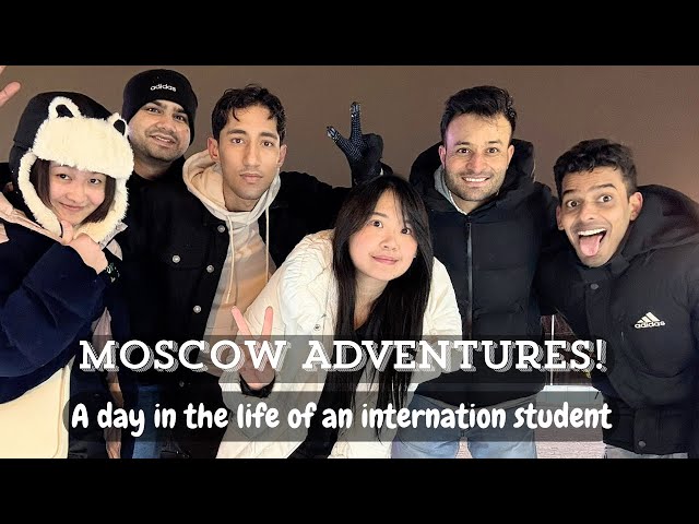 Gorky Park Moscow Adventure | International Student in russia vlog | Malatang chinese food | Skating