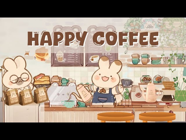 𝐏𝐥𝐚𝐲𝐥𝐢𝐬𝐭  Happy Coffee 🌸☕ 1 Hour Cute Lofi Playlist 🎧 Purring Sounds 🌈(study/aesthetic/chill/cafe)