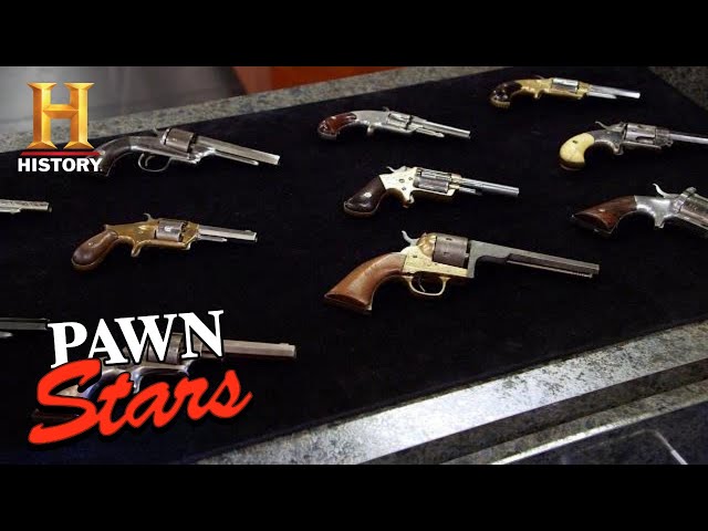 Pawn Stars: HUGE PROFIT on MASSIVE Collection of Civil War Pistols (Season 18) | History