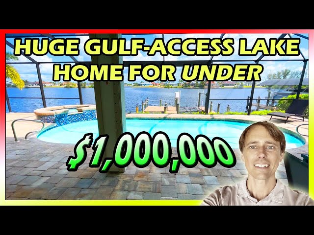 😯 BEST DEAL IN CAPE CORAL? Tour this Massive 🐟 Gulf Access Lake Home in Cape Coral under $1M