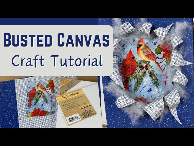 How to Make a Busted Canvas in 10 EASY Steps | Step by Step Beginner Tutorial