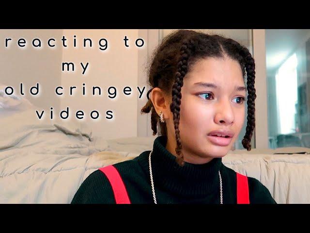 REACTING TO MY OLD YOUTUBE VIDEOS *cringe*