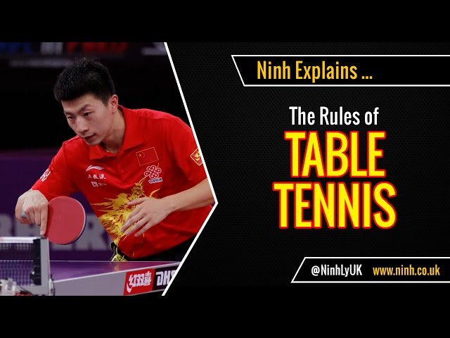 The Rules of Table Tennis (Ping Pong) - EXPLAINED!