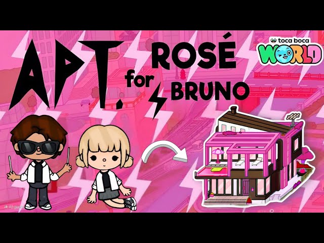 Toca Life World | APT. for ROSE Blackpink and Bruno MARS 😱 Cute Toca Boca Modern Mansion