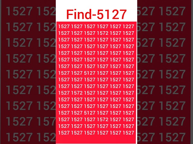 Find the number 5127#find #braintest #ig #brainteaser #shorts #finden #gk @gk #beach #love #edm