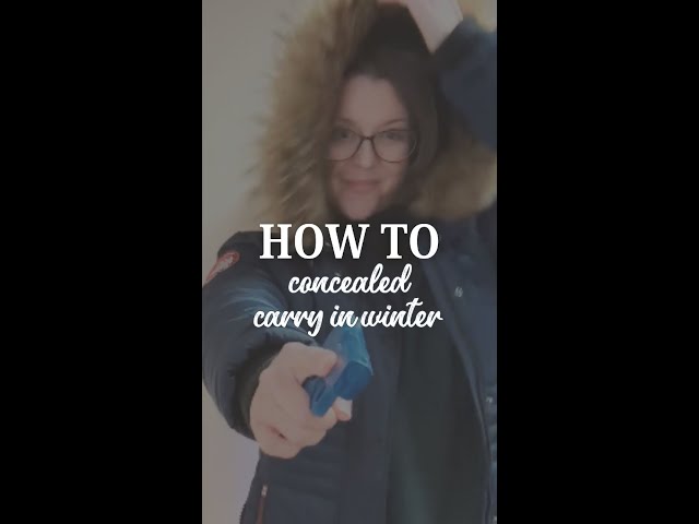 How to concealed carry in a winter coat