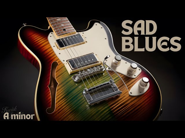 Sad Blues backing track in Am