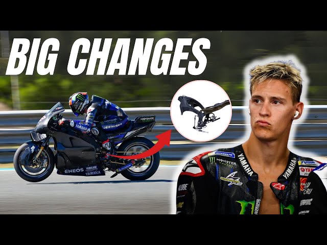 Fabio Quartararo Stuns with New Yamaha YZR-M1 : Massive Change!